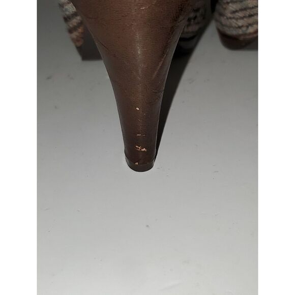 Miss Me Razzle Women's Shoes Cone Heel Tapestry Faux Leather Career Evening 6 - Picture 4 of 12